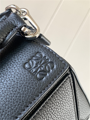 L0ew* mini puzzle bag in soft grained calfskin black