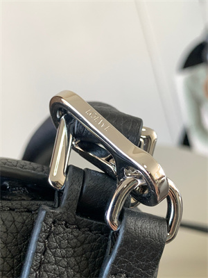 L0ew* mini puzzle bag in soft grained calfskin black