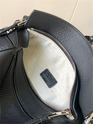 L0ew* mini puzzle bag in soft grained calfskin black