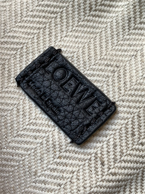 L0ew* mini puzzle bag in soft grained calfskin black