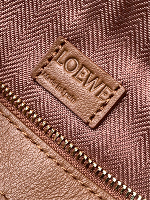 L0ew* mini puzzle bag in soft grained calfskin with wide strap