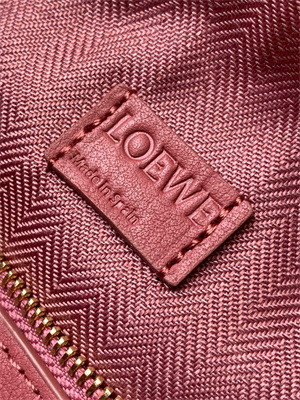 L0ew* mini puzzle bag in soft grained calfskin with wide strap