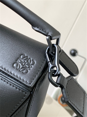 L0ew* mini puzzle bag in soft grained calfskin with wide strap