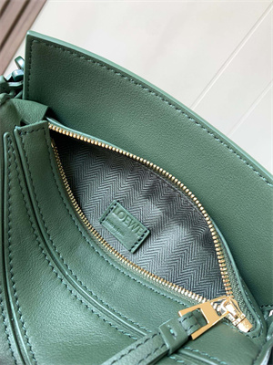 L0ew* mini puzzle bag in soft grained calfskin with wide strap