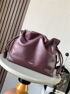 L0ew* medium flamenco clutch in nappa calfskin