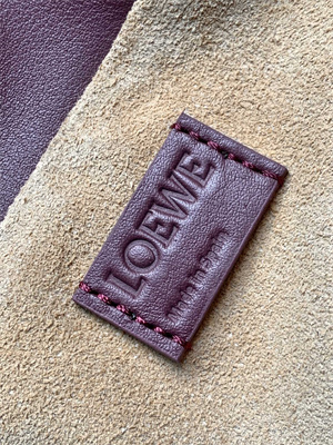 L0ew* medium flamenco clutch in nappa calfskin