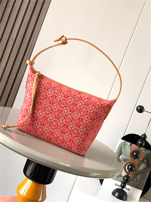 L0ew* cubi bag in anagram jacquard and calfskin