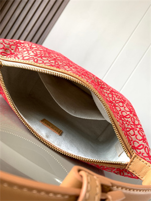 L0ew* cubi bag in anagram jacquard and calfskin