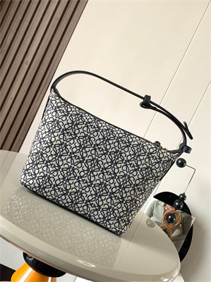 L0ew* cubi bag in anagram jacquard and calfskin