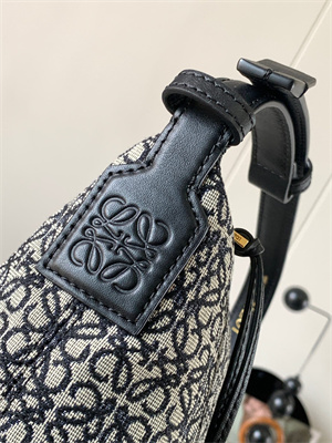 L0ew* cubi bag in anagram jacquard and calfskin