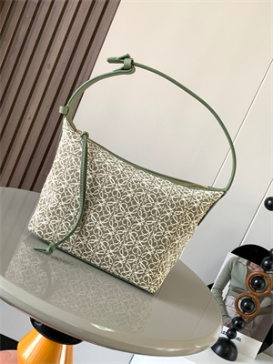 L0ew* cubi bag in anagram jacquard and calfskin