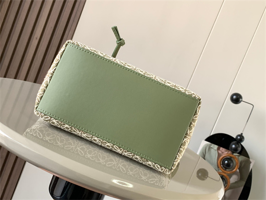 L0ew* cubi bag in anagram jacquard and calfskin