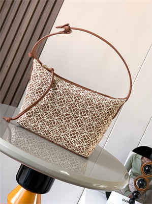 L0ew* cubi bag in anagram jacquard and calfskin