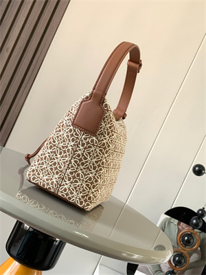 L0ew* cubi bag in anagram jacquard and calfskin