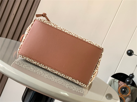 L0ew* cubi bag in anagram jacquard and calfskin