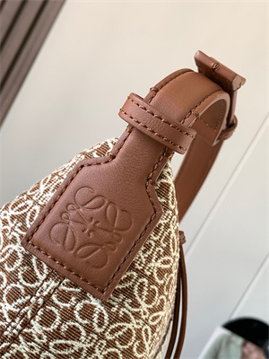 L0ew* cubi bag in anagram jacquard and calfskin