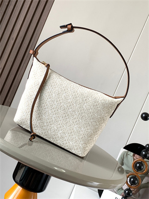 L0ew* cubi bag in anagram jacquard and calfskin