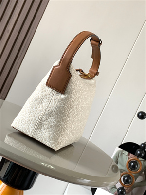 L0ew* cubi bag in anagram jacquard and calfskin