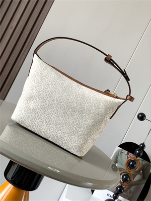 L0ew* cubi bag in anagram jacquard and calfskin