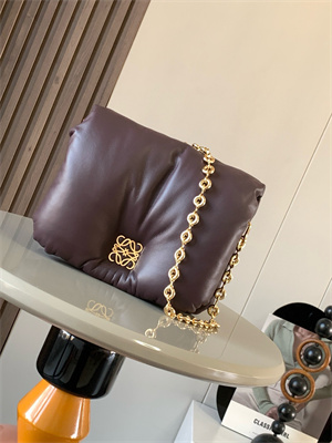 L0ew* mini puffer goya bag in shiny nappa lambskin