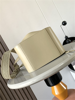 L0ew* compact hammock bag in satin calfskin with jacquard strap