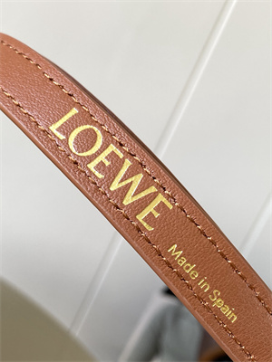 L0ew* amazona 23 bag in anagram jacquard and calfskin brown