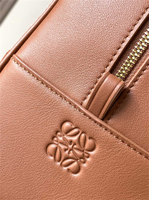 L0ew* amazona 28 bag in anagram jacquard and calfskin brown