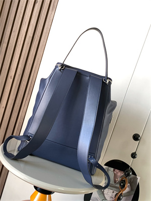 L0ew* goya backpack in silk calfskin navy blue
