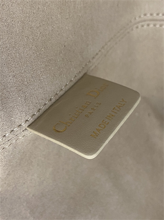 CD MEDIUM TOUJOURS BAG Macrocannage Calfskin Beige