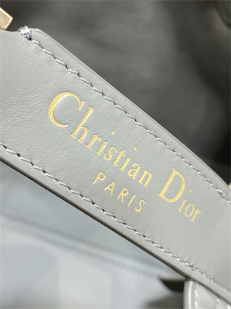 CD Small TOUJOURS BAG Macrocannage Calfskin Stone Grey