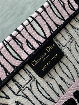 cd miss D*or medium book tote allover emb pale pink