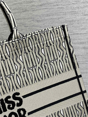 cd miss D*or large book tote allover emb green