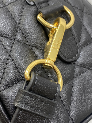 CD Groove 20 Bag Macrocannage Calfskin Black