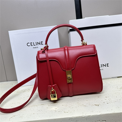 Ce**e small 16 bag in satined calfskin red