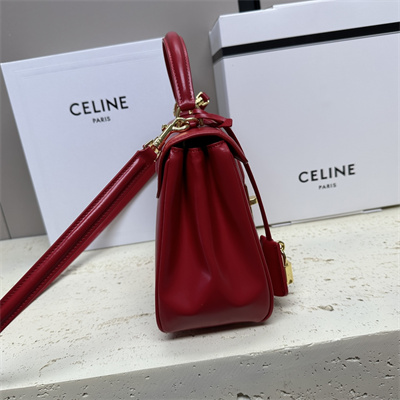 Ce**e small 16 bag in satined calfskin red