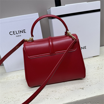 Ce**e small 16 bag in satined calfskin red