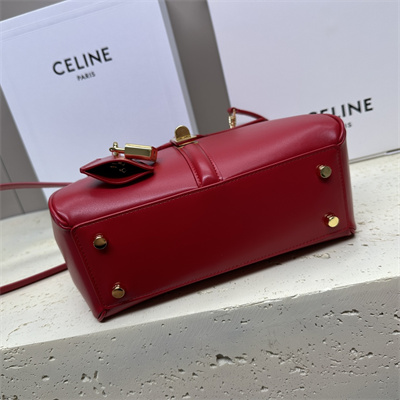 Ce**e small 16 bag in satined calfskin red