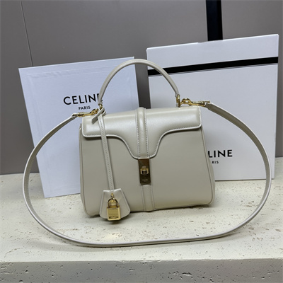 Ce**e small 16 bag in satined calfskin grey