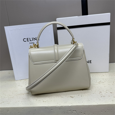 Ce**e small 16 bag in satined calfskin grey