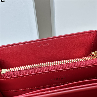 Ce**e mini 16 bag in satined calfskin red