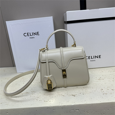 Ce**e mini 16 bag in satined calfskin grey