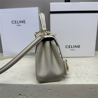 Ce**e mini 16 bag in satined calfskin grey