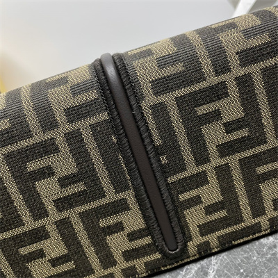 F**digraphy chain wallet ff fabric brown