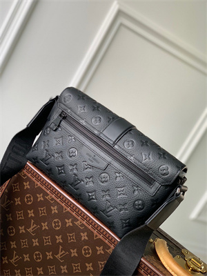 LV S-Cape Messenger Taurillon Monogram embossed cowhide leather Black M23741