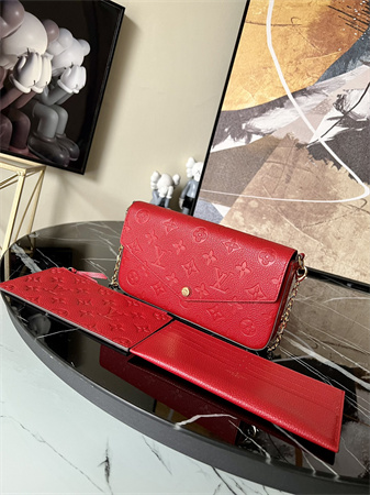 L.V Felicie Pochette Monogram Emprenite Red M64065
