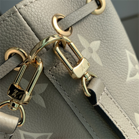 L.V Nano  Noé Bag Monogram Empreinte Tourterelle Gray/Cream M46291