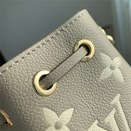 L.V Nano  Noé Bag Monogram Empreinte Tourterelle Gray/Cream M46291
