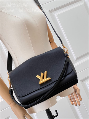 L.V Soft Twist Calfskin Black M24639