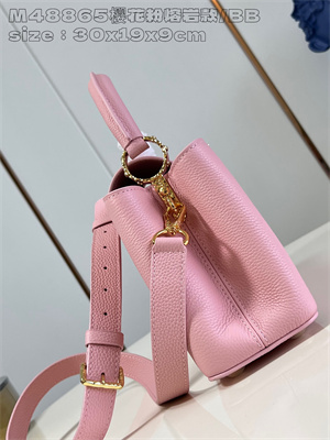 L.V Capucines East-West BB Grained calfskin Pink M48865
