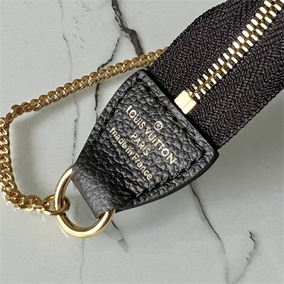 L.V Mini Pochette Accessories Monogram Empreinte Black M80501